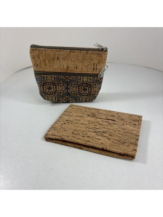 Unknown Accessories - Portugal Cork Small Wallet Card Holder And Coin Purse